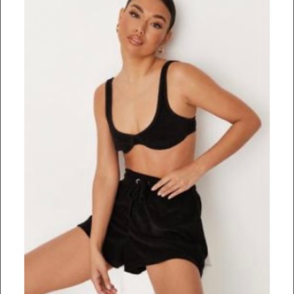 Toweling Jersey Bralette Top, NWT